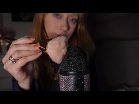 ASMR - PINCEL NO MICROFONE PARA TE CAUSAR MUITOS ARREPIOS🖌️😴