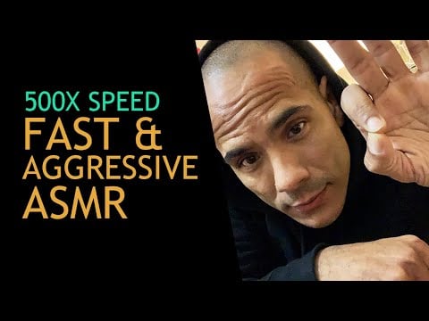 EXTREMELY 🔥 FAST & AGGRESSIVE ASMR HAND MOVEMENTS / 500X SPEED / TINGLES GUARANTEED!!!