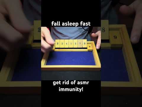 shut the box asmr 😴💤 | fall asleep fast & get rid of asmr immunity with this game  #shutthebox #asmr