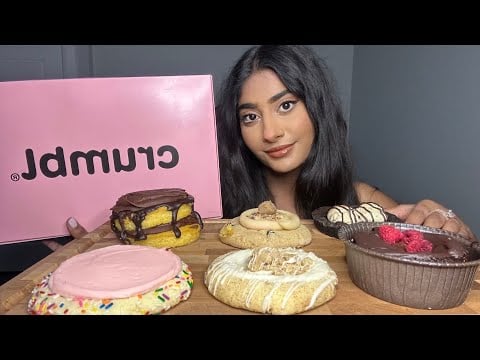 ASMR **VIRAL** CRUMBL x KARDASHIAN MUKBANG 🍪🧁🍫 | Satisfying Eating Sounds & Mouth Sounds