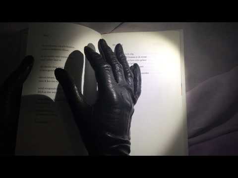 LONG LEATHER GLOVES ⁂OPERA GLOVES 🙌  Crackling Leather Sounds 🖤  Reading  Poems in Dutch  [[ASMR]]
