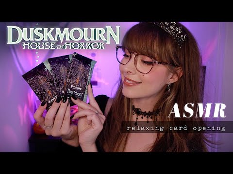 ASMR 🕸️ Magic The Gathering: Dusk Mourn House of Horror 🕷 Collector Booster Pack Opening