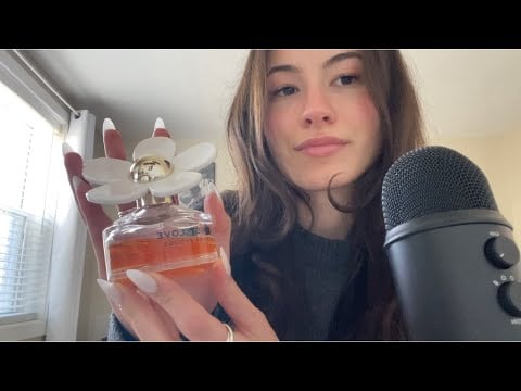 ASMR my perfume collection! (tapping, tracing, rambling)