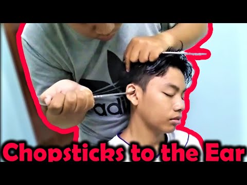 ASMR Relaxing Chopstick Head Massage Again - Chopstick Massage is Back