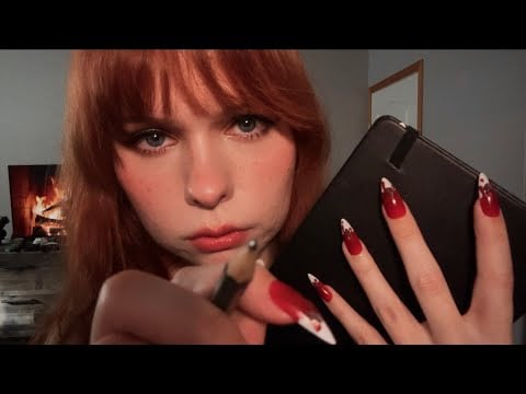 ASMR Five Dollar Portrait Drawing (Light Gum Chewing)