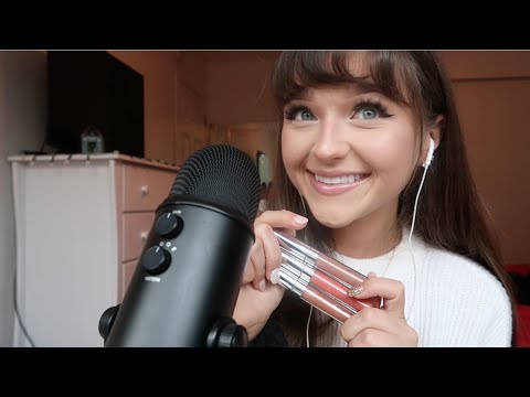 ASMR - Lip Gloss Application (mouth sounds and gloss pumping)