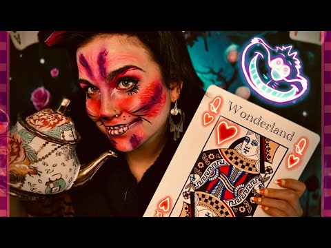 Autistic ASMR in WONDERLAND🃏🌹(Cheshire Cat Tingles, Layered Sounds)