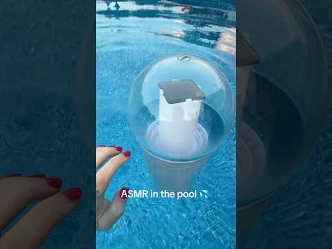 ASMR in da pool #asmrwatersound #asmroutside #asmroutdoor