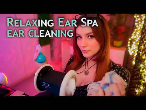 ASMR Intense Ear Cleaning 💎 Foam and Spray Sounds, Ear Massage with Wet Towel and Wipes, and more