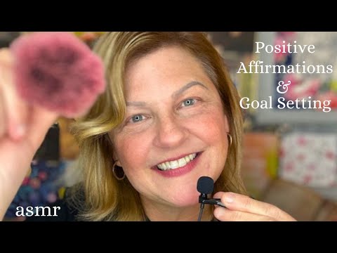 ASMR | Whispered Ramble: Positive Affirmations & Goal Setting | Brushing You [Headphones Suggested]