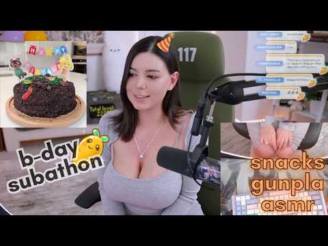 B-DAY VOD 🎂 snacks , gunpla & asmr