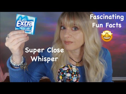 ASMR Gum Chewing Fascinating Facts | Close Whisper