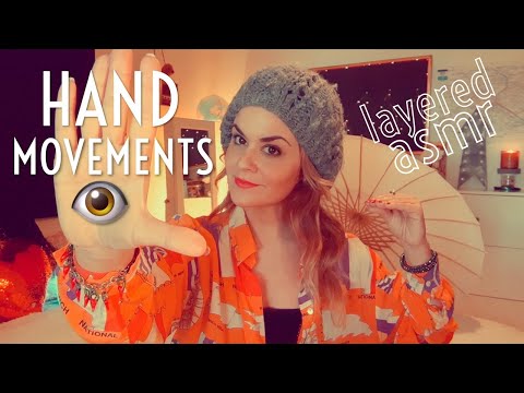 ASMR Hand Movements layered sounds [no talking] 😘Tongue clicking, jewellery sounds