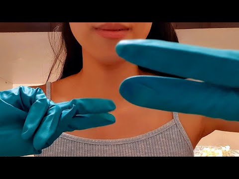 ASMR Cranial Nerve Exam With Latex Gloves 🔮✨️ hand movement, focus test, anticipatory, massage