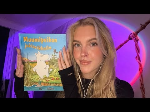 ASMR SUOMI luen sulle iltasadun | muumipeikon jokiseikkailu | reading you a bedtime story