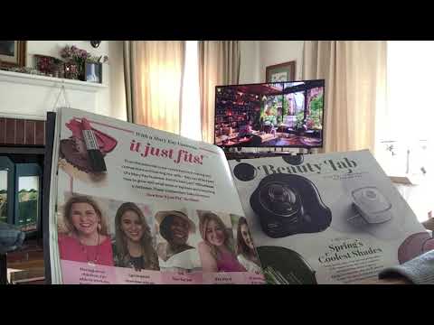 ASMR; magazine page turning, soft spoken commentary