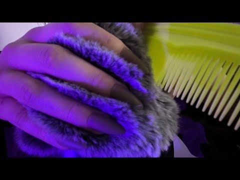 ASMR Fluffy Mic Scratching 💅🏻 Brushing 🪮 | Scalp Massage 🤯 Brain Melting 🧠✨ (No Talking)