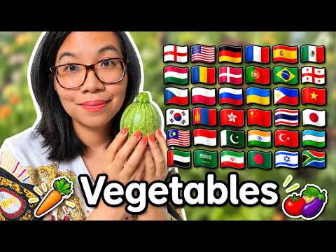 ASMR Whispering 10 Vegetables in Different Languages For Sleep 🧄🥬 No Mouth Sounds, Nature Sounds