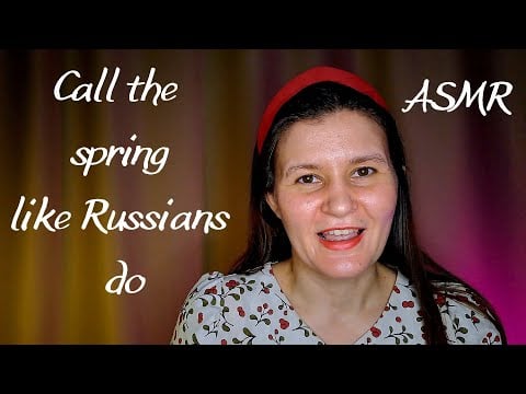 ASMR Singing and explaining you ancient Slavic folklore song (soft voice, Russian acent)