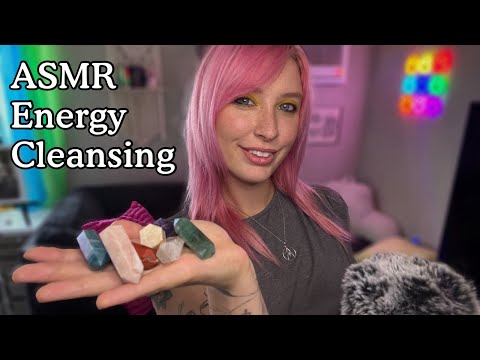 ASMR Crystal Cleansing for Sleep 🌙✨ (Negative Energy Removal)