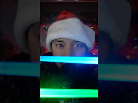 Lightsabers ASMR 💚💙 | Christmas ASMR Day 23 🎄🎅🎄