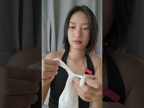 reuse white latex glove #asmrgirl