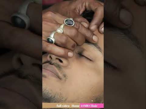 Very Relaxing Very Satisfying Indian Head Massage With Neck Crack ASMR #shorts