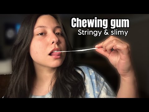 Asmr~ Chewing gum up close | Fast & slow tingles