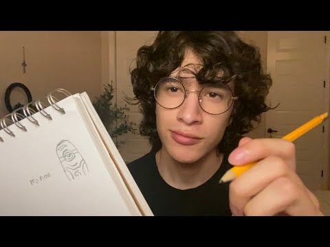 ASMR Drawing You As A Minion & Cat 💤