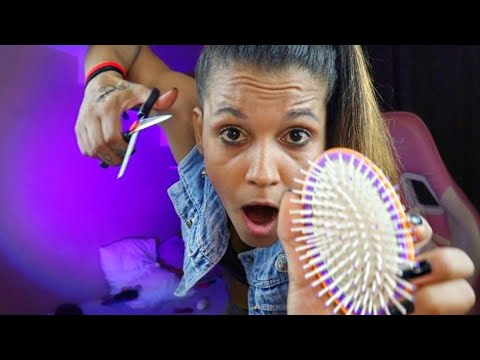 Esse é um CORTE DE CABELO HARDCORE ✂️⚡️ ASMR SUPER FAST