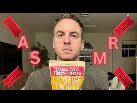 ASMR Eating Chewy Gummy Candy Whispers