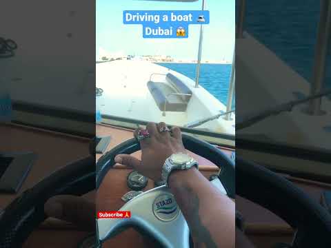 Driving A Boat In Dubai 😱🛥 #shorts #dubai #boat #yatch #viral #asmr