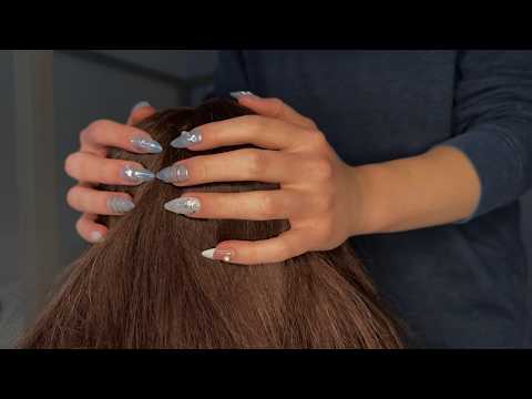 1 HOUR Deep Scalp Massage (Aggressive Scratching, Pressure Points) ASMR