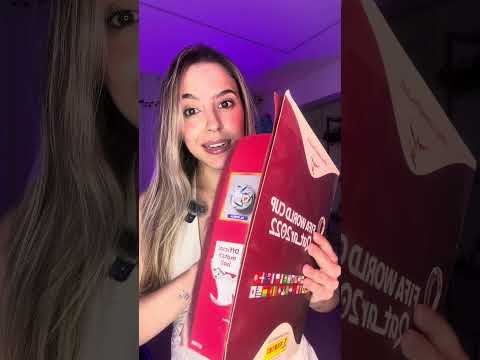 ASMR REVENDO MEUS ALBUNS DE FIGURINHA DA COPA