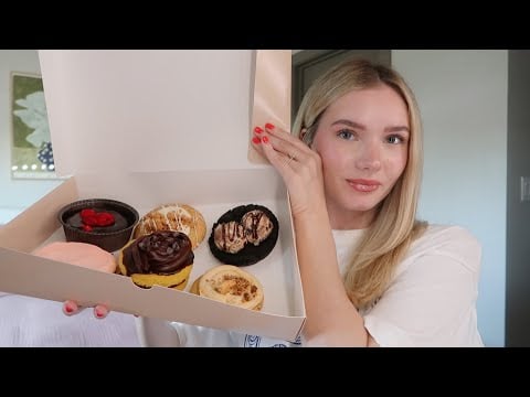 ASMR | eating the Kardashian/Jenner Crumbl Cookies *mouth sounds*