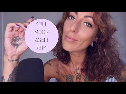 ASMR Reiki for releasing negativity | FULL MOON cleanse and release energy session | Cord cutting