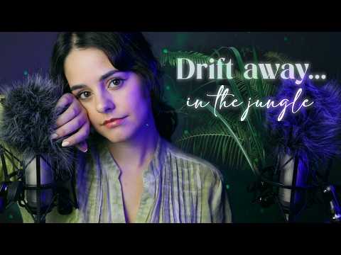 DEEP SLEEP in the JUNGLE 🦜 ASMR | Ear to Ear Unintelligible Whispering for work, study, sleep ...