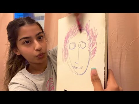 Day 15 ⭐️ [ASMR] Sketching You very FAST!! 🖍️  
