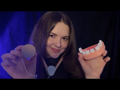 ASMR Cranial Nerve Exam & Dentist 🩺 🦷 (Wooden Props!)