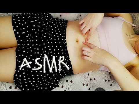 ASMR | АСМР✨ Массаж Животика Самой себе + Щекотка | Belly massage