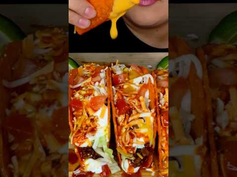 Nacho Cheese Tacos! #asmr #food #tacos