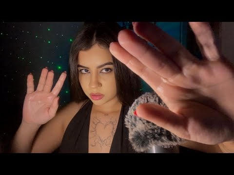 ASMR COM CAFUNÉ, SONS DE BOCA E SPIT PAINTING