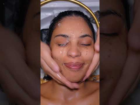 ASMR: Extremely Relaxing Thai Headspa with Aloe Vera Face Massage #shorts