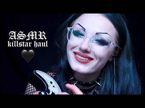 ASMR Killstar Haul 🦇🖤 | Whisper Ramble, Tapping, Fabric Sounds ✨