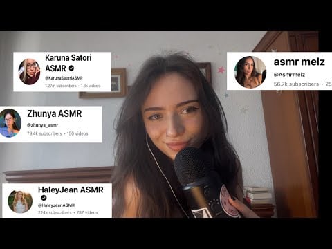 AMSMR | My Favourite ASMRtists (Upclose Whispering)