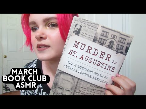 March Book Club ASMR - Books I Read in March (Page Turning, Rambling, Tapping, Soft Spoken)