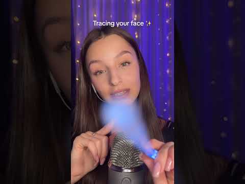 Tracing your face 🧘‍♀️ #asmr #relax #asmrsounds #asmrvideo