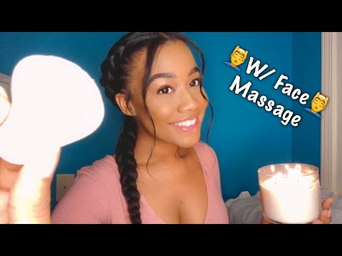 (Asmr) Role-play Girlfriend Pampers you because you need it (Asmr Face Massage)