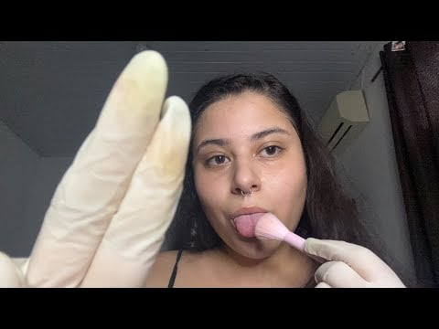 ASMR | SPIT PAINTING COM LUVAS 👅🧤