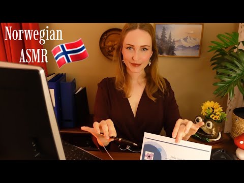 ASMR | Hellig Lund Hotel Check-Out🌲 (in Norwegian) Soft spoken Role-play (Typing, Writing)✨️ Part 3